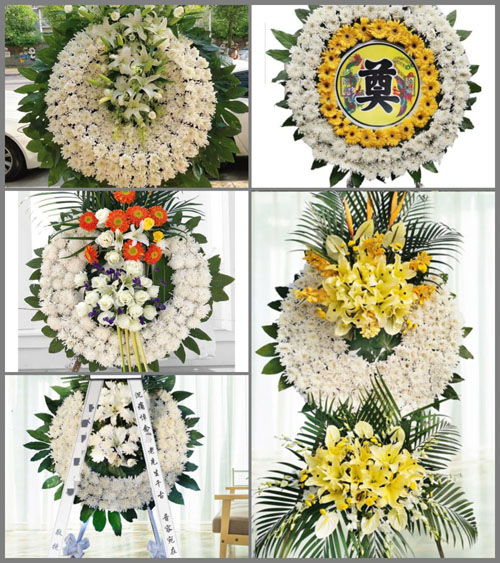 山西运城闻喜县后宫乡刘古庄村花圈速递